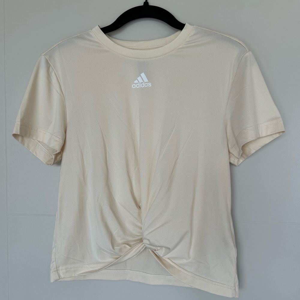 Adidas Women’s Front Knot T-Shirt - Cream